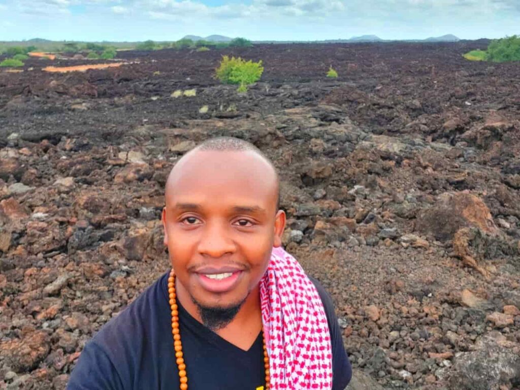 Selfie at Shetani Lava Flow.