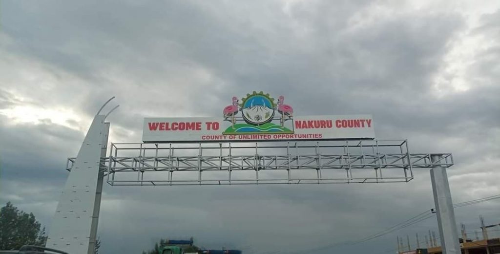 Welcome Sign to Road Trip to Nakuru