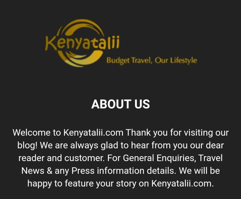 Travel bloggers in Kenya - Kenyatalii