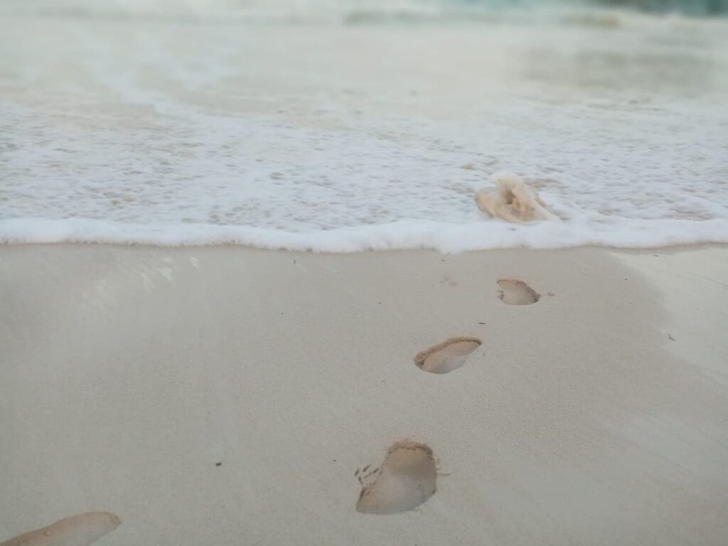 My footprint on the Beach