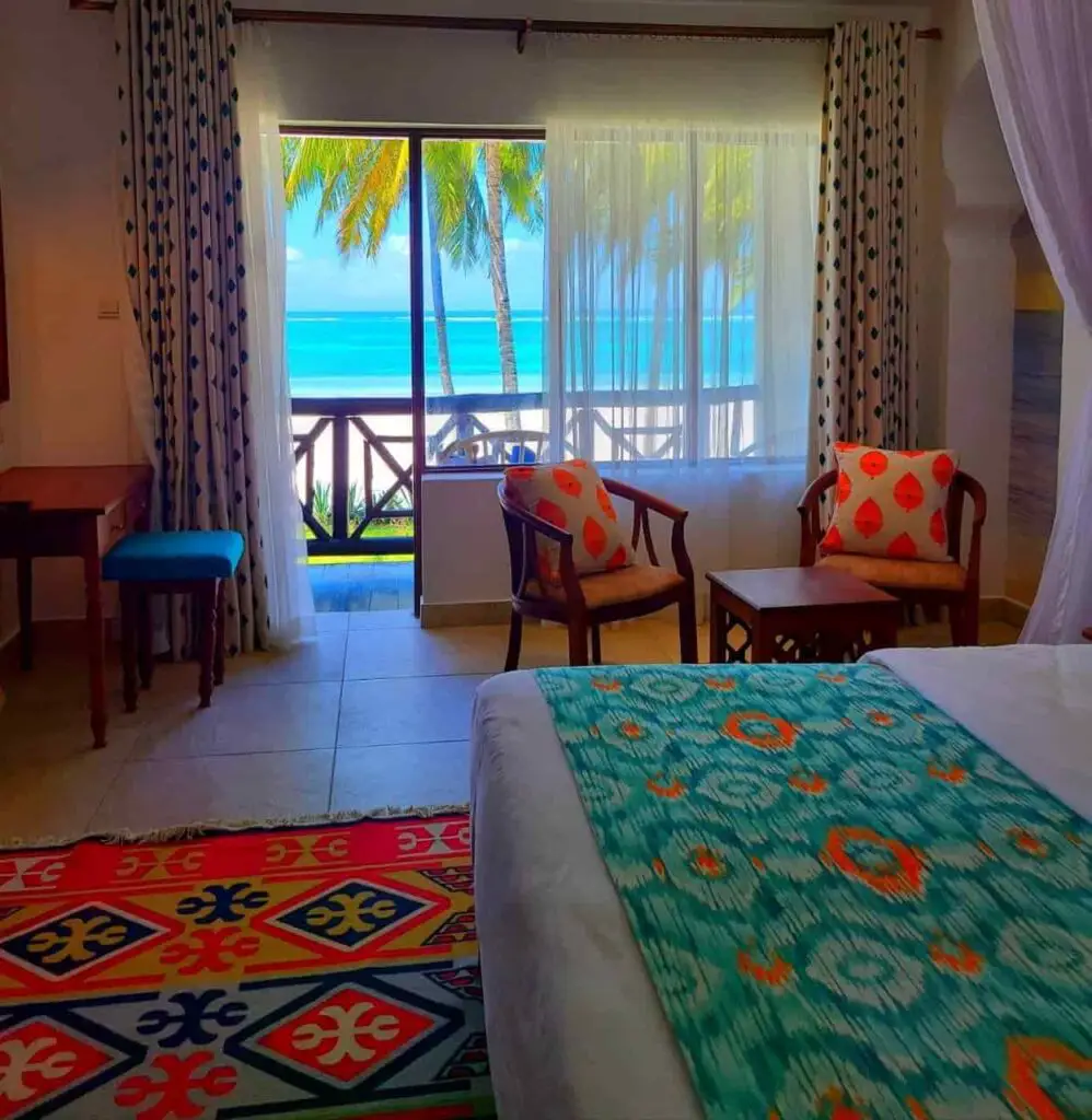 One of the most Popular Hotels in South Coast Mombasa (Room View) - Papillon Lagoon Hotel